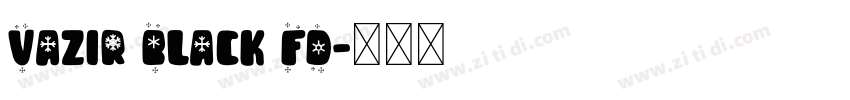 Vazir Black FD字体转换